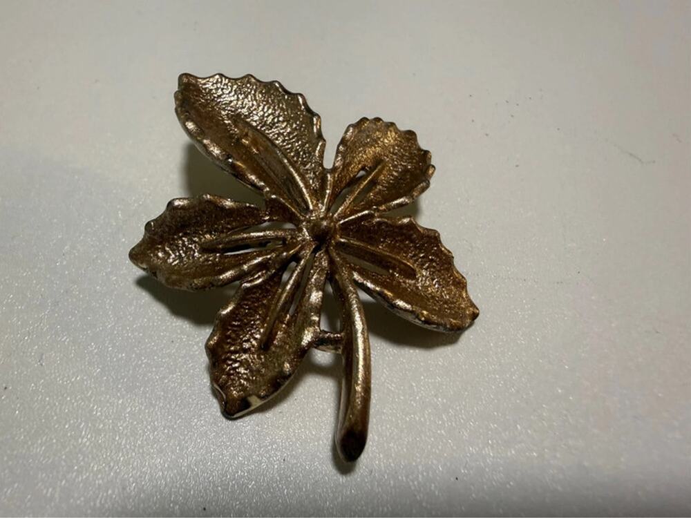 Vintage Sarah Coventry gold tone brooch 1.75”